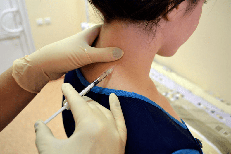 Blocco dell'anestesia per l'osteocondrosi